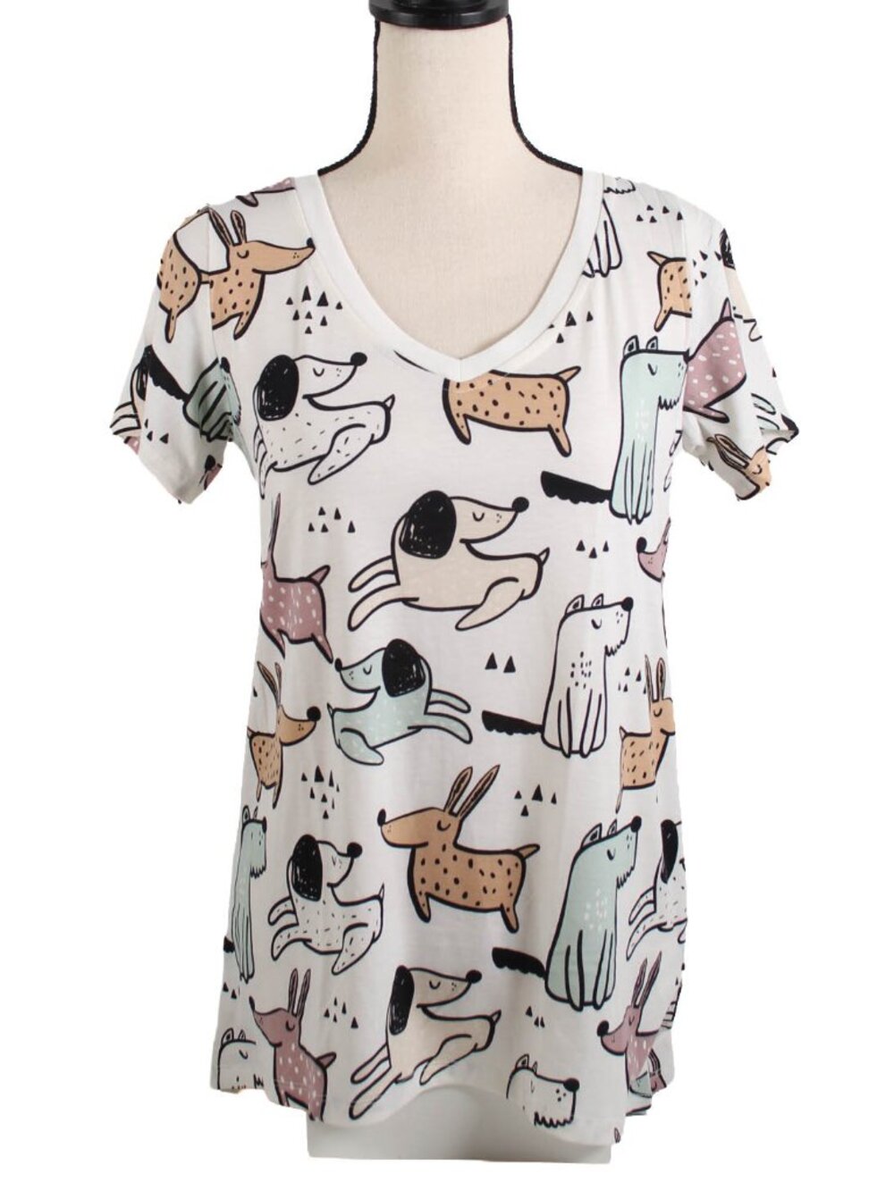 NWT LuLaRoe Christy Tee XS Animal Print Scoop Neck